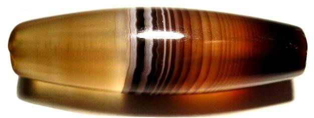 Antique banded Suleiman agate bead